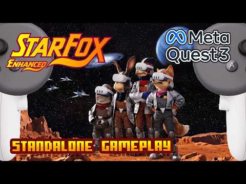 Star Fox Enhanced (Quest 3 VR build) gameplay
