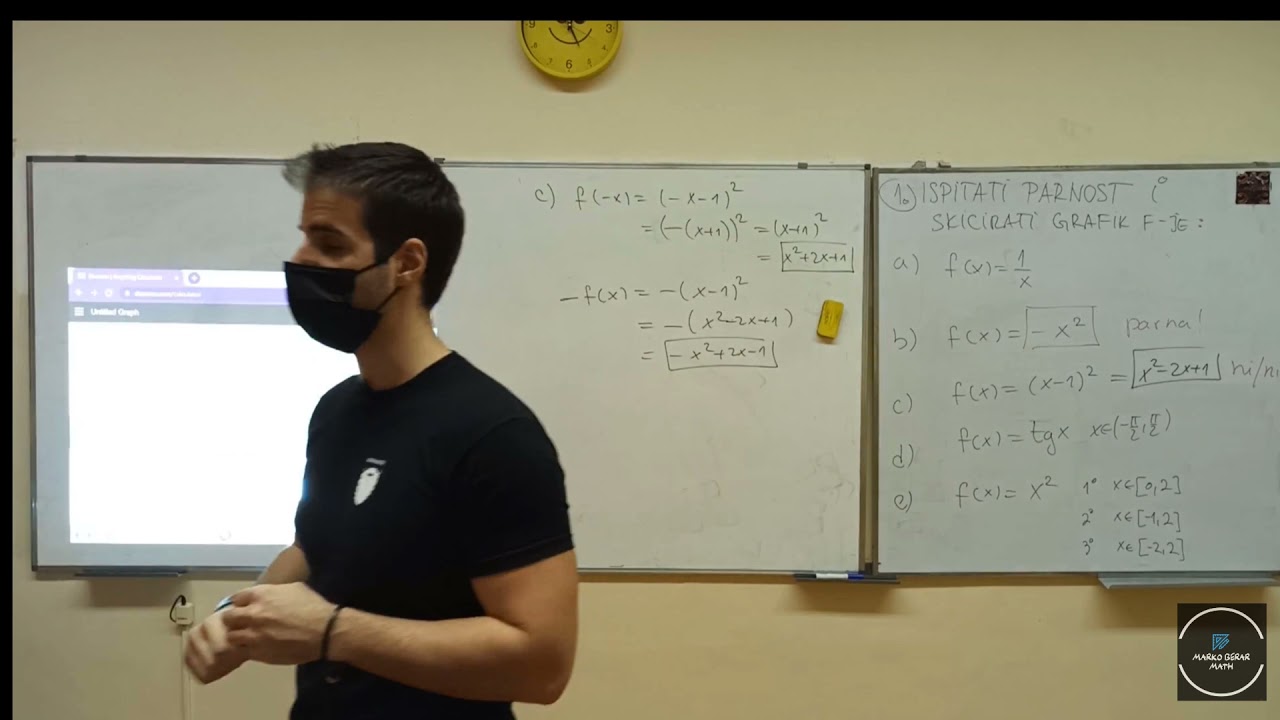 Parnost funkcije - rešeni zadaci