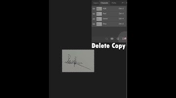 Transparent Signature in Photoshop - 1 Minute  Photoshop Tutorial