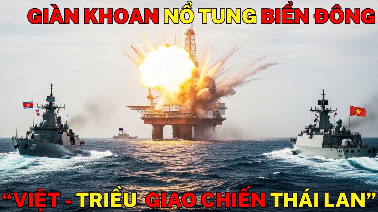 Giàn Khoan Nổ Tung Trên Biển Đông: Châm Ngòi Chiến Tranh Việt Nam – Triều Tiên – Thái Lan!