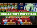 DOLLAR TREE HAUL | DOLLAR TREE PREP HAUL | ADDING PREPS TO PREPPER PANTRY| PART 1