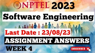 Software Engineering Week 4 Assignment Answers | NPTEL