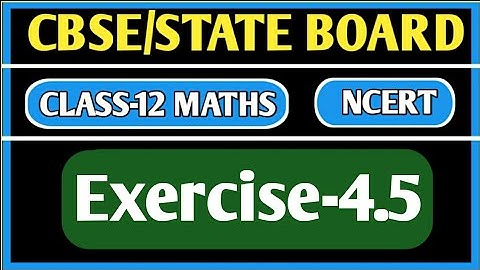 Exercise-4.5 || Class-12 NCERT MATHS || Adjoint and Inverse of a Matrix || Maths Side