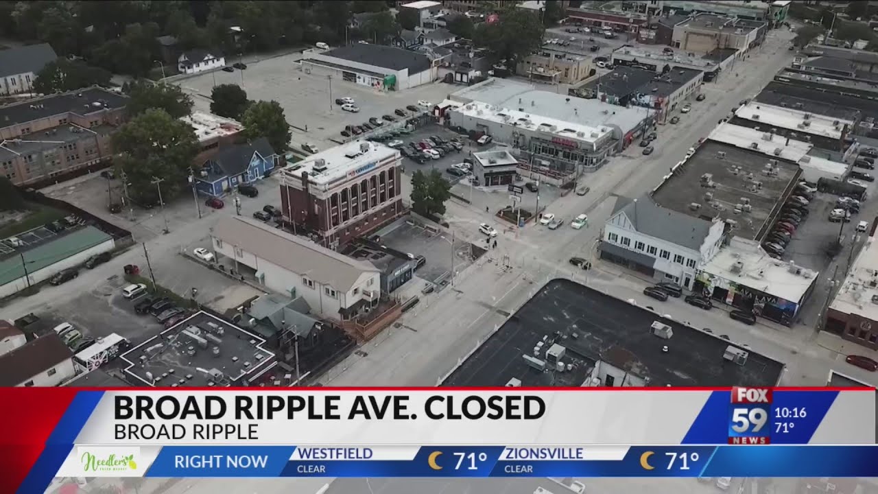 Broad Ripple Avenue closing for improvement project - YouTube