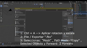 Exportar modelo de Blender a Unity en 1 minuto.