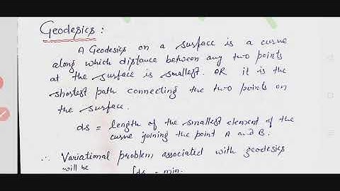 Lec-07 (AMCV) Geodesics