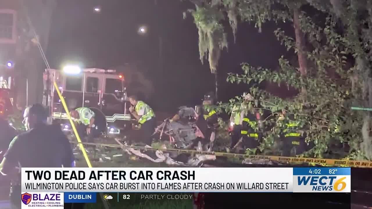 Wilmington PD identifies two people who died in fiery crash near ...