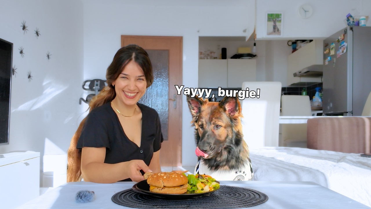 Leaving My Dog Alone with a JUICY Burger!