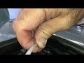 How to unclog a sunroof drain