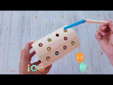 Червячки игра магнитная для малышей