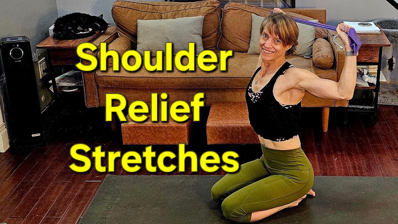 SHOULDER RELIEF in MINUTES with These Simple Stretches! - YouTube