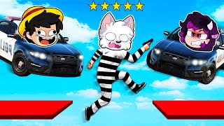 POLICIAS vs LADRONES en GTA 5 🤣👮‍♂️ CORRE o TE ATROPELLO con Los PANAS