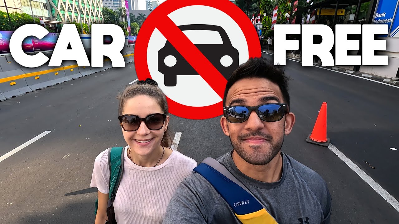 Car Free Day in Jakarta ð®ð© We Didn't Expect This! - YouTube