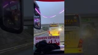 Shaheen Express Vs Kohistan & Daewoo High Speed Buses Race