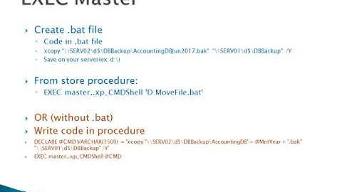 SQL Server execute BAT file