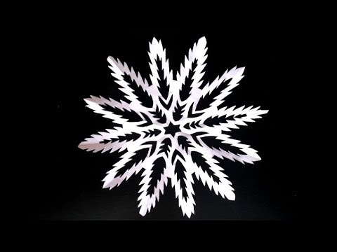 Video: DIY: Lepe obsežne papirnate snežinke za novo leto 2019