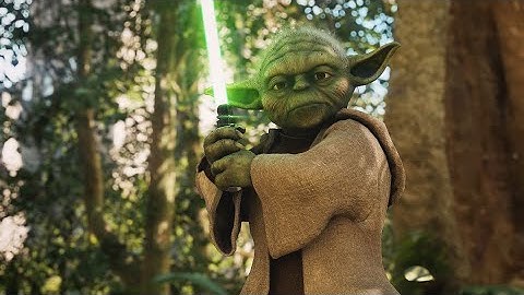Star Wars Battlefront 2 Yoda vs Dooku Vader Hero Showdown 34