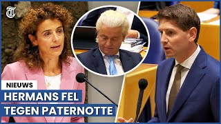 Hermans confronteert Paternotte met telefoongesprek Wilders