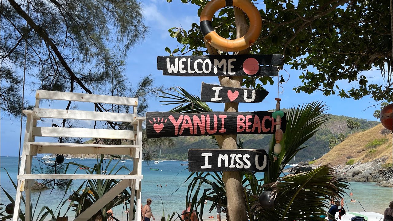 Ya Nui Beach. Phuket new season 2022. Reopening Thailand. Vacation at the tropical island. 4k 60fps.