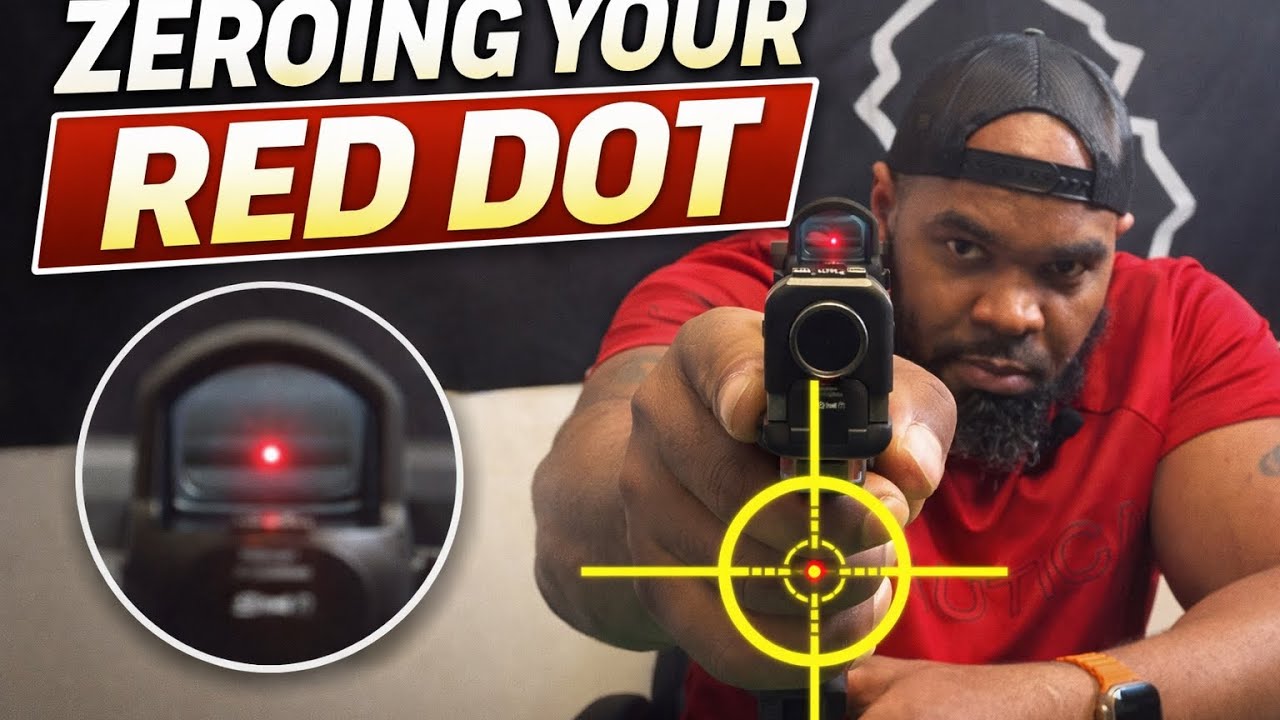 Как я пристреливаю свой коллиматорный прицел с помощью лазерного картриджа 9 мм в домашних услови...