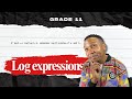 Simplifying Log expressions using log rules | Tech Maths | Pure Maths - Grade 11