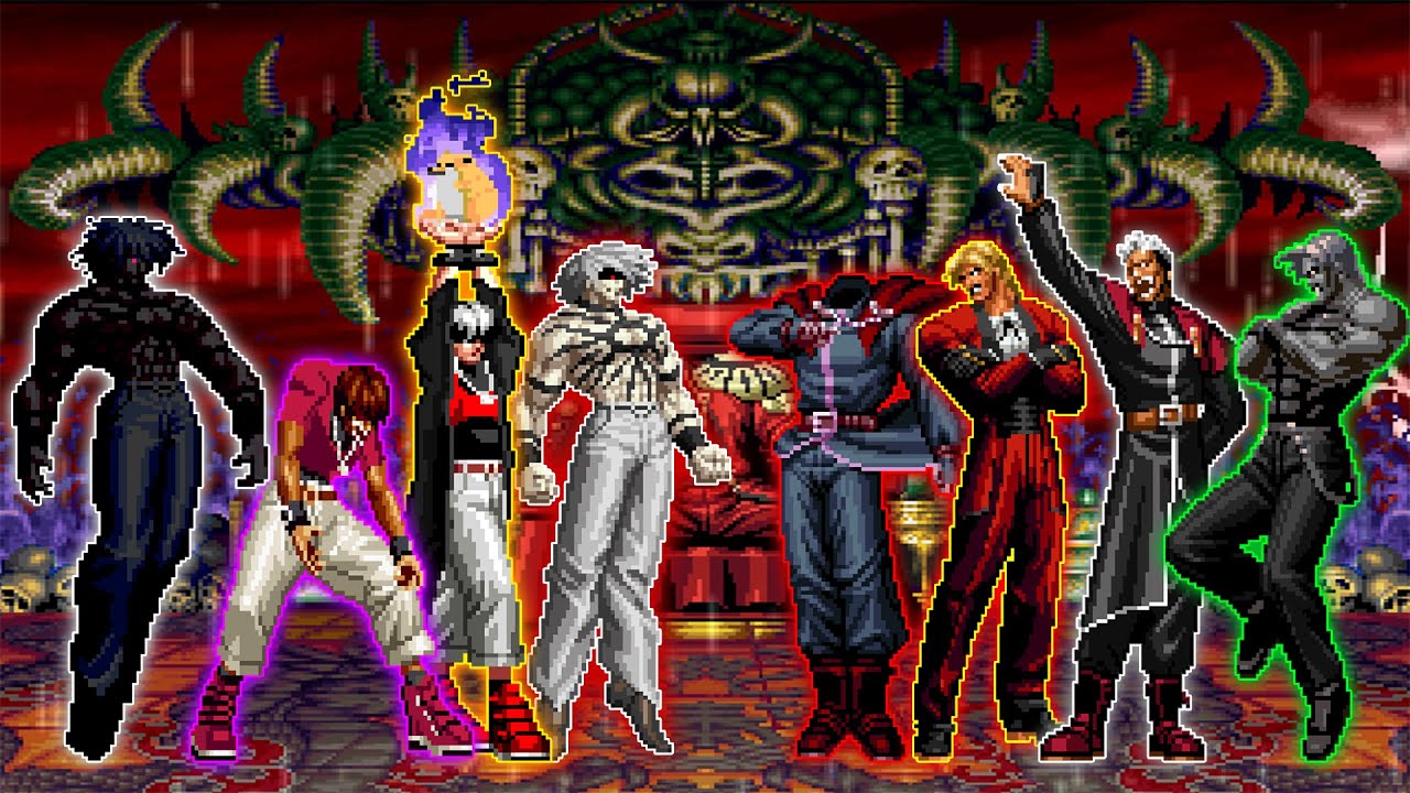 Orochi-Chris Team VS Goenitz-Rugal Team | .M.U.G.E.N. - YouTube