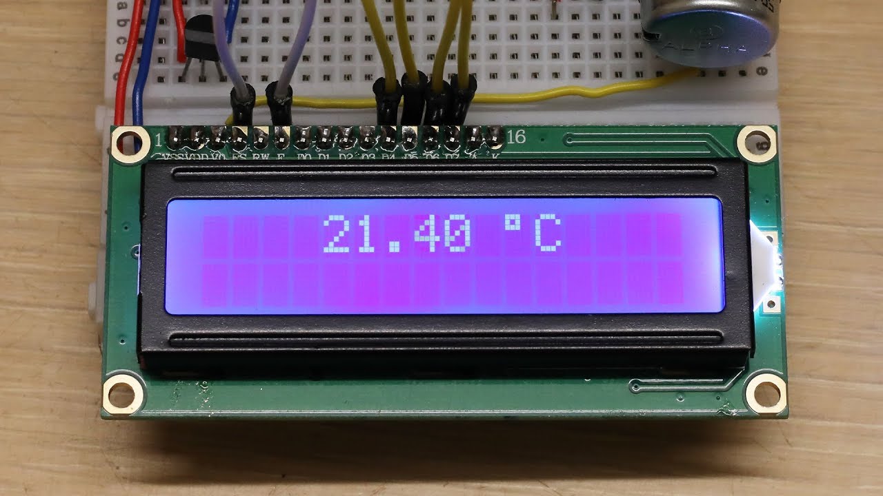 Arduino Experiments : Digital Thermometer - YouTube