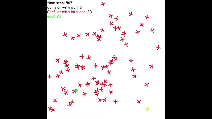 Autonomous On-Demand Free Flight Operations in Urban Air Mobility using Monte Carlo Tree Search