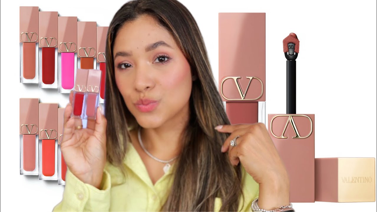 VALENTINO BEAUTY LIQUIROSSO LIQUID LIPSTICK & BLUSH REVIEW YouTube