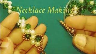 DIY PEARL NECKLACE MAKING / HOW To Make Necklace / Jewellery Making #myhomecrafts #jewellery