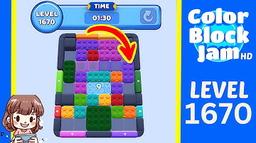 Color Block Jam Level 1670 Solution Walkthrough