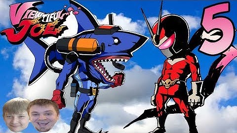 Viewtiful Joe Walkthrough w/ Ethan - PART 5 - Joe Vs Shark Aka Gran Bruce Boss Fight!