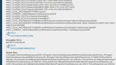 Tutorial Step By Step How To Remove Virus Response Lab 2009  For Free  Removal Guide