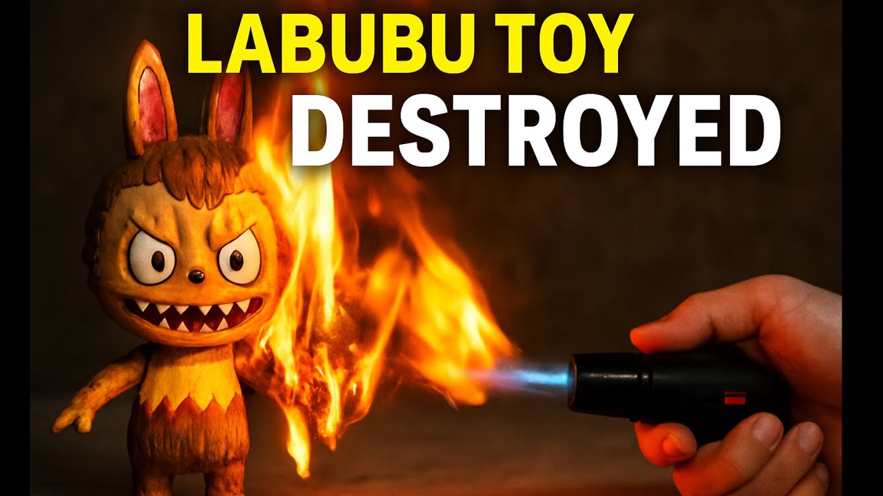Labubu Toy vs Fire 🔥 | Epic Toy Destruction 