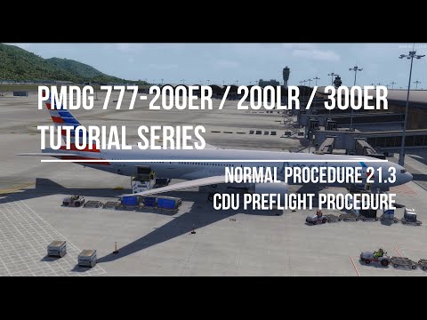 [Sim] PMDG 777 Procedure Tutorial #3 / CDU Preflight Procedure / Setup FMC / P3D / Cold & Dark