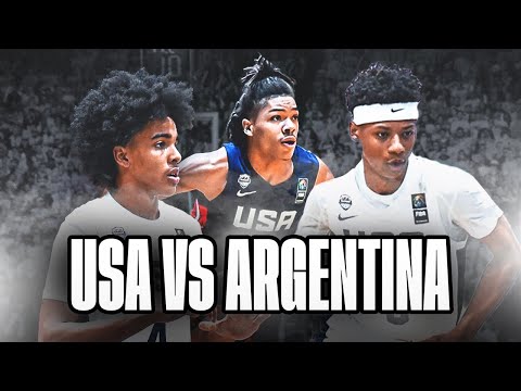 USA Basketball vs Argentina Gold Medal Game LIVE - FIBA U18 Americup