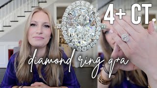 All About My Wedding Ring, Q+A, Diamonds vs. Moissanite 💎 screenshot 4