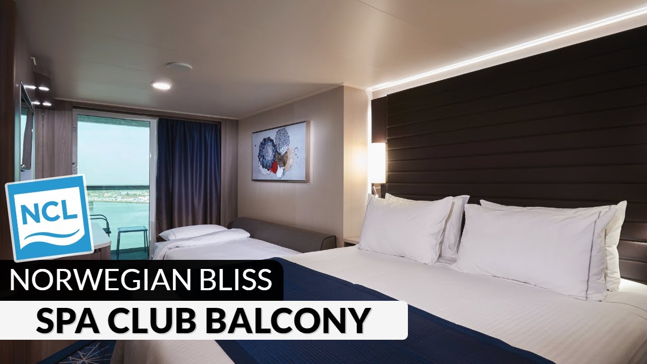 Norwegian Bliss Spa Club Balcony Suite Full Walkthrough Tour