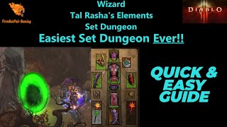 Diablo 3: Wizard - Tal Rasha's Elements -Set Dungeon Strategy Guide -Location,Items,Skills & More