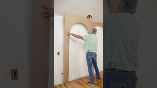 Transformé mi pared aburrida con un arco de MDF