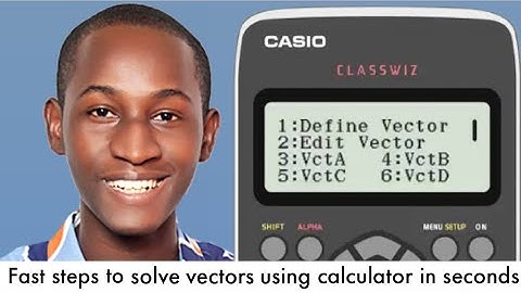 VECTOR USING CALCULATOR: Scalar product, magnitude, Cosine of angle | casio fx-991 ex calculator