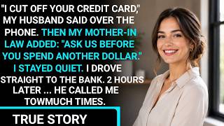 “I Cut Off Your Credit Card,” My Husband Said Over The Phone. 2 Hours Later... He Called Me...