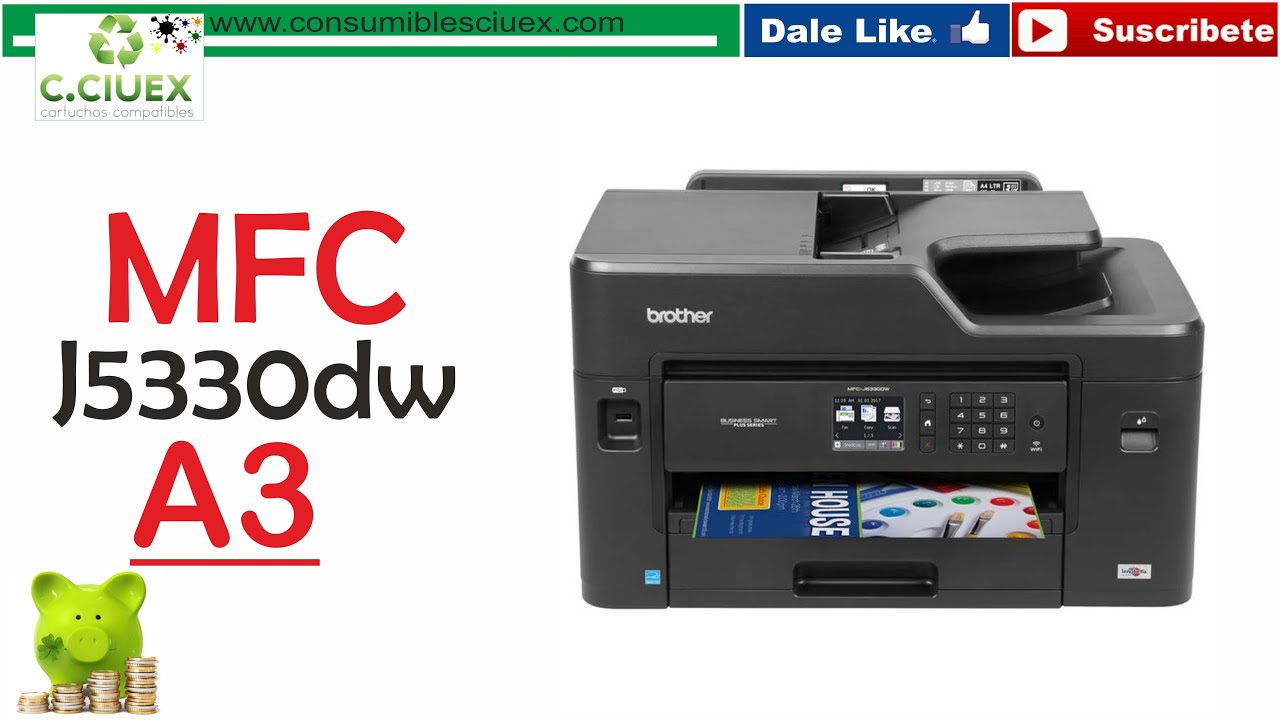 Impresora Multifunción Brother Mfc-J5330DW - YouTube