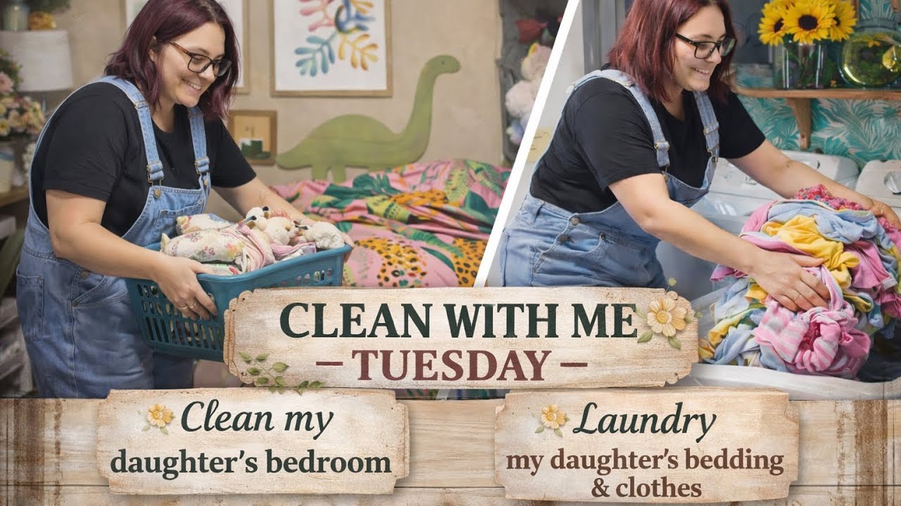 Полная перестановка вещей в спальне! Уборка по вторникам + режим стирки.