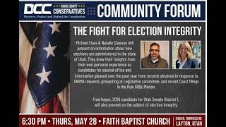 The Fight of Election Integrity: Natalie Clawson and Michael Clara at Davis County Conservatives