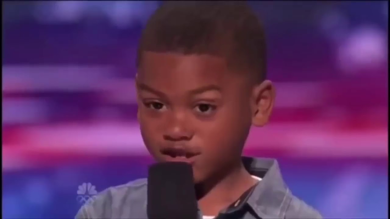 Lil Kid Raps Kid Raps Lil Pump Gucci Gang On Americas Got Talent! Hilarious - YouTube