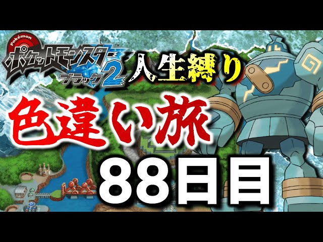 チャレンジモードで死んだら逃がす色違い旅88日目【ポケモンBW2