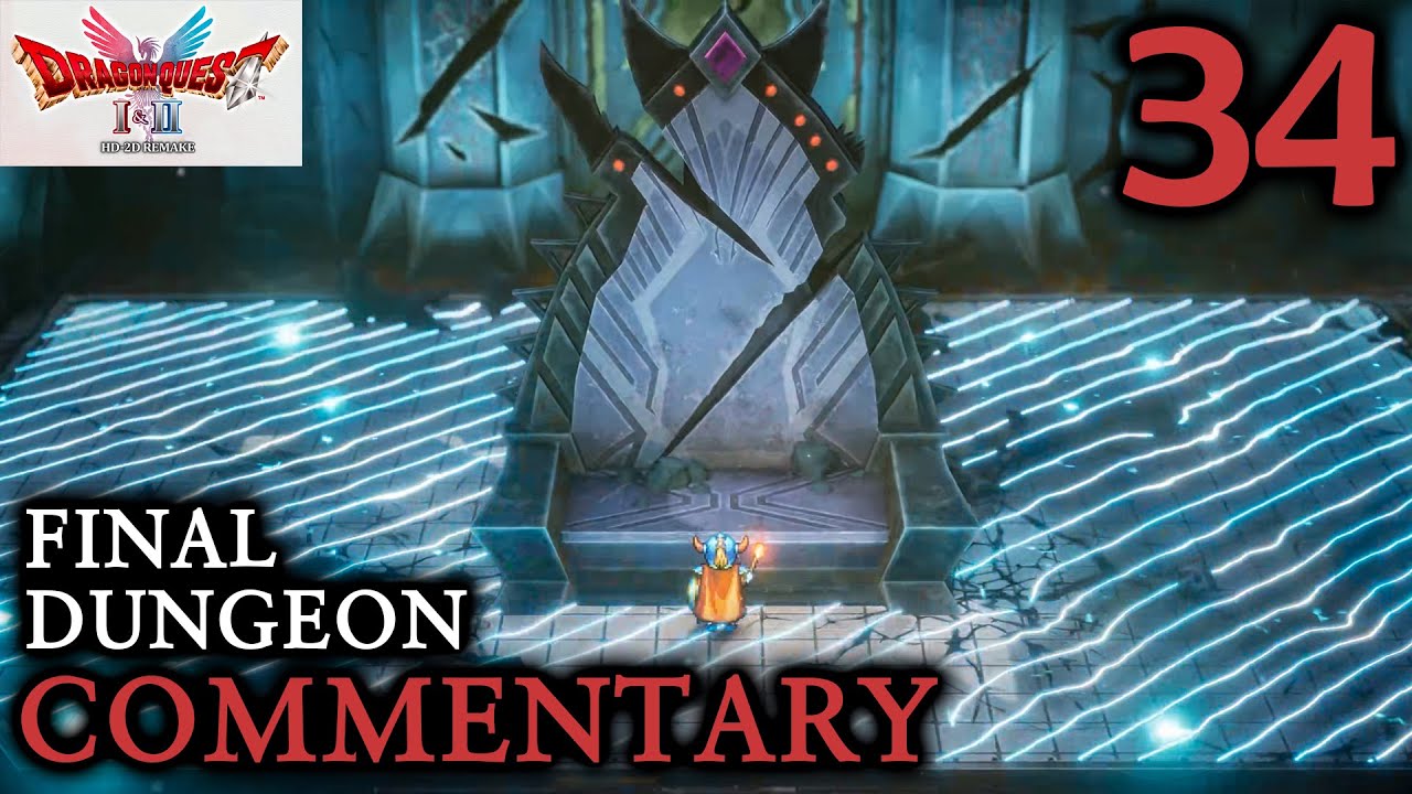 Dragon Quest I HD-2D Remake, часть 34 — Исследование замка Драконолорда (геймплей на ПК в разреше...