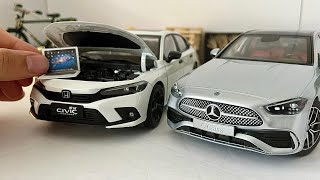 Two Great Sedan Cars Come to Light | Honda & Mercedes-Benz Miniature Diecast Model Car Collection