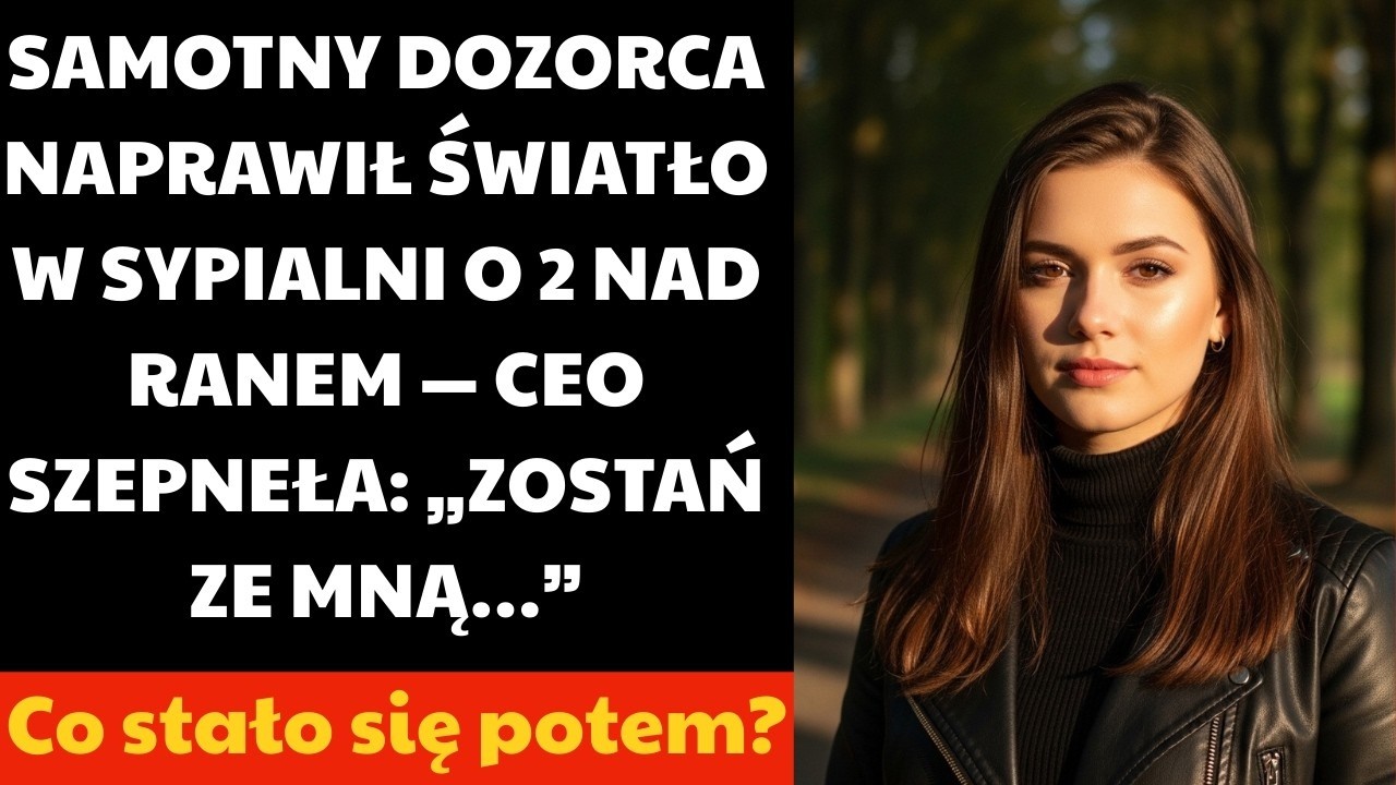 Budzik na moim telefonie pokazał 2:00 w nocy, gdy ktoś rozpaczliwie zadzwonił do drzwi mojego pokoiku na parterze. To była ona – Aleksandra Wójcik, prezeska wartej miliony firmy, w jedwabnym...